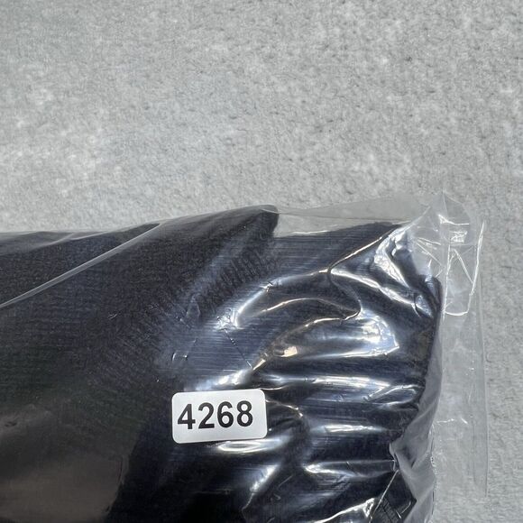 Banana Republic Sweater Mens Large Lambswool Cashmere 1/4 Zip Black/ Blue Stripe - Picture 10 of 10